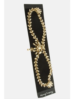 Çiçek Kristal Taşlı Alınlık