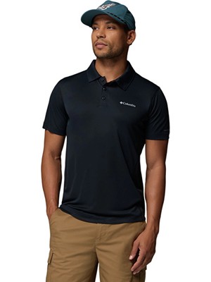 Columbia Zero Rules Light Erkek Siyah Outdoor Polo Yaka T-Shirt AO4872-011