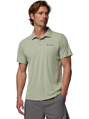 Columbia Zero Rules Light Erkek Yeşil Outdoor Polo Yaka T-Shirt AO4872-349