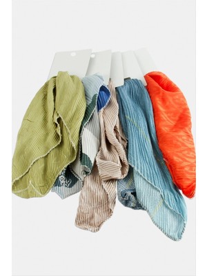 Zr Karışık Pliseli Fular 50 cm