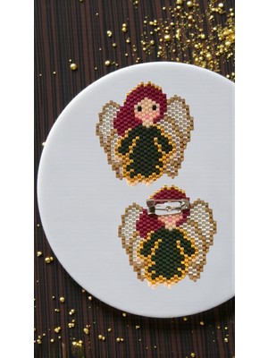 Seard Miyuki Boncuk El Yapımı Melek Broş - Yaka Iğnesi 1