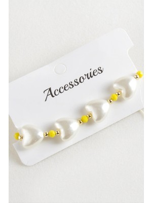 Inci Kristal Makrome Ip Bileklik