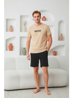 Seboteks %100 Pamuklu Kısa Kollu Cepli Erkek Şortlu Pijama Takımı 2016