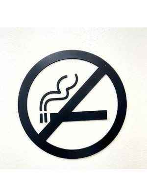 İDA Craft Sigara Içilmez Uyarı Levhası – Dekoratif Ahşap Duvar Tabelası