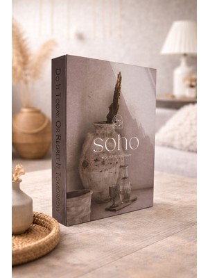 Home Dekoratif Kitap Kutu – Soho Holistic Therapy Tasarımlı Gizli Saklama Kutusu