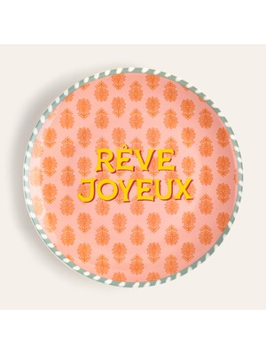 Zsa Zsa Zsu Luohu Porselen Yemek Tabağı 27 cm Renkli