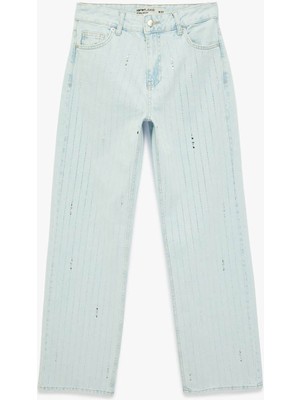 Koton 26YY59000164 Açık Mavi Kadın Jean Pantolon 6SAL40011MD