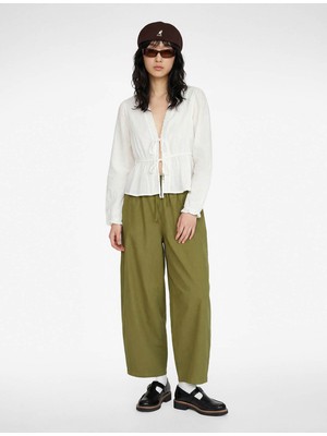 Koton 26YY59000444 Kırık Beyaz Kadın Bluz 6SAL60006IW