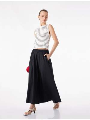 Koton 26YY59000072 Siyah Kadın Etek 6SAK70011PW