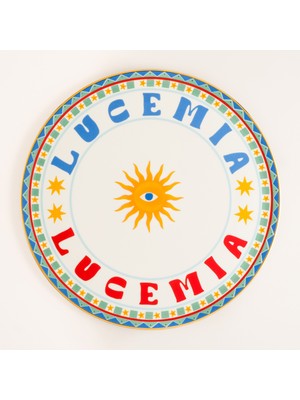 Zsa Zsa Zsu Lublın Porselen Pizza Tabağı 33 Cm Mavi