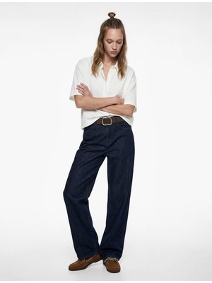 Koton 26YY59000177 Beyaz Kadın Gömlek 6SAL60004IW