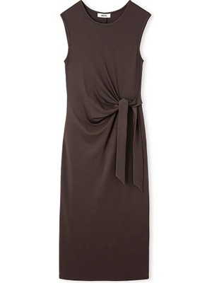 İpekyol Belden bağlamalı penye elbise IS1260002262074