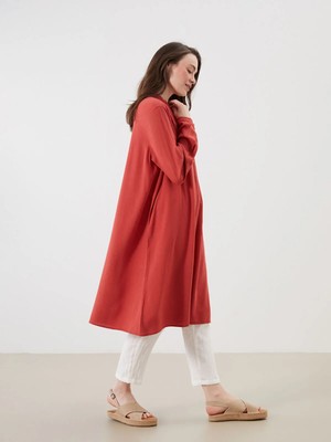 Lc Waikiki Yeni Sezon Hakim Yaka Dokulu Kadın Gömlek Tunik