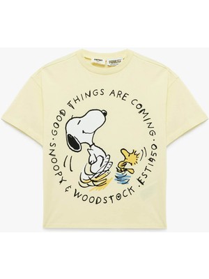 Koton 26YY59000316 Sarı Kız Çocuk T-Shirt 6SKG10061AK