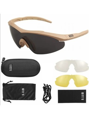 5.11 Tactical 3 Lensli Gözlük / Taktikal Gözlük / Bisiklet Gözlüğü / Airsoft Gözlüğü