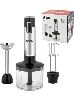 Elizmoda Multi Turbo El Blender Seti Ayarlanabilir Kademe Hız 700ML Hazne SHB-3181 (5067)