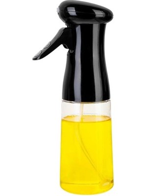 Elizmoda Çok Amaçlı Cam Şişe Püskürtmeli Dağıtıcı Yağdanlık Limonluk Sirke Sosluk Spreyi Siyah (5067)