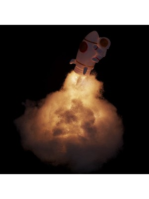 Elizmoda Kendin Yap Uçan Astronot Tasarımlı Gece Lambası