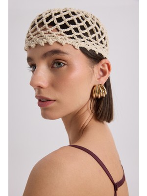 Mai Tinos El Örmesi Bej Şapka