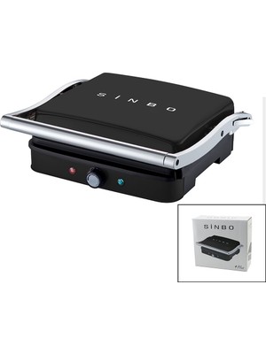 Elizmoda Siyah Izgara ve Tost Makinesi Ayarlanabilir Isı 180 Derece Açılabilir Üst Gövde SSM-2571 (5067)