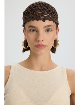 Mai Tinos El Örmesi Acı Kahve Şapka