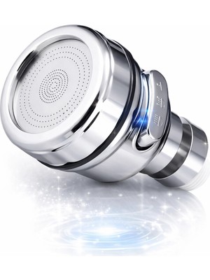 Epilons Mutfak Lavabo Başlığı 3 Fonksiyonlu 360 Döner Tasarruflu Ayarlanabilir Musluk Ucu Aparatı