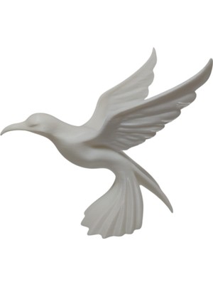 3dArt54 Soyut Kanatlı Kuş Figürü - Iskandinav Tarzı Modern Ev ve Ofis Aksesuarı, Özel Tasarım Hediyelik Obje