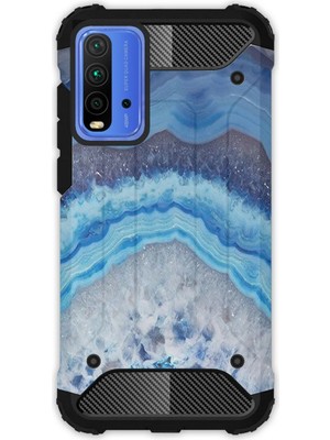 Egstech Xiaomi Redmi 9t / Poco M3 Kılıf Army Tank Full Koruma Antishock - Ametist Taşı