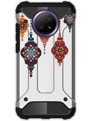 Egstech Xiaomi Redmi Note 9 5g Kılıf Desenli Antishock Crash Kapak - Lux Işıklar