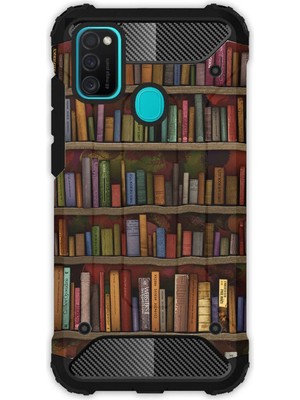Egstech Samsung Galaxy M21 / M30S Kılıf Army Tank Full Koruma Antishock - Kütüphane