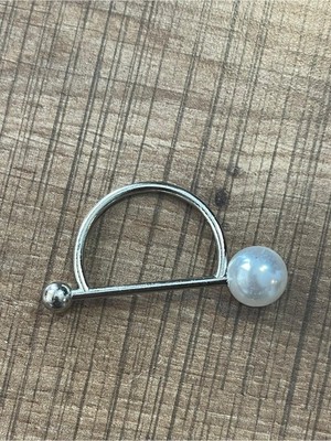 Gönülden Tasarım Inci Taşlı Çelik 5x3 cm Ebatlarında Çanta Kulp Aparatı Örgü Aparatı