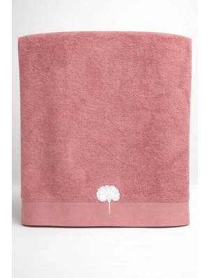 More Home %100 Doğal Bambu Banyo & Plaş & Spor Havlusu 70*140 Mürdüm