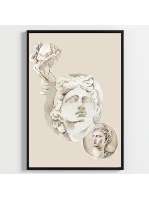 Besay A3 29,7X42 cm Çerçevesiz Poster-Üçlü Heykel