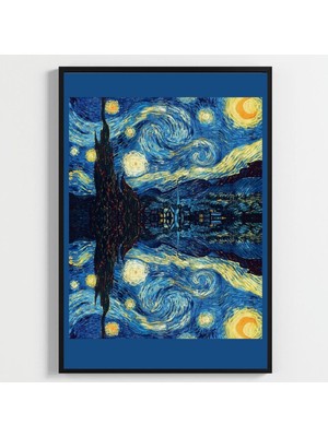 Besay A3 29,7X42 cm Çerçevesiz Poster-Yıldızlı Geceler