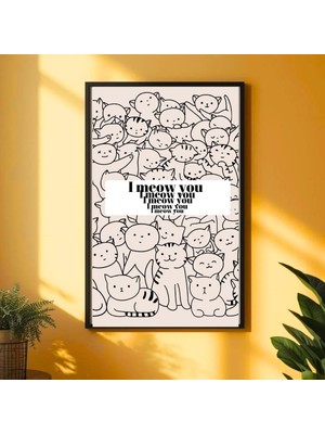 Besay A2 42,0 x 59,4 cm Çerçevesiz Poster-Meow