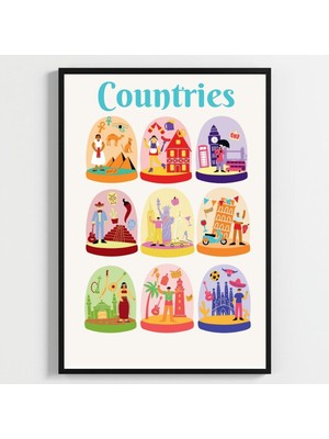 Besay A2 42,0 x 59,4 cm Çerçevesiz Poster-Countries