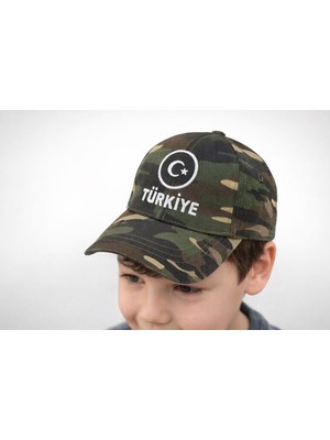 Reva Çocuk Kırmızı Türkiye Şapka – Ayarlanabilir Pamuklu Günlük Şapka 8/12 Yaş