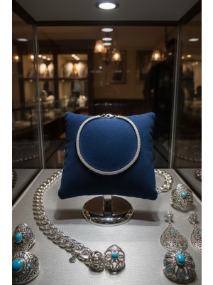 Anka Mücevherat 925 Ayar Gümüş Su Yolu Kadın Bileklik