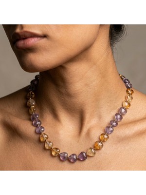 THEIA GemWorks Ardor - Ametist, Sitrin ve Hematit Kolye