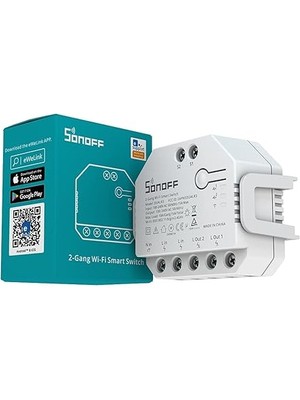 Güç Ölçümlü Wifi Akıllı Perde Anahtarı Tüv Sertifikalı, Dualr3 Çift Röle Dıy Perde, Panjur, Panjur, Iki Yönlü Akıllı Anahtar, Alexa ve Google Home ile Çalışır (1 Paket)