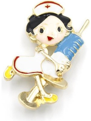 Aydogan's Hemşire Broş - Beyaz