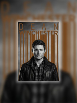 Tugo A4 Boyutunda Metal Dean Winchester Tablosu