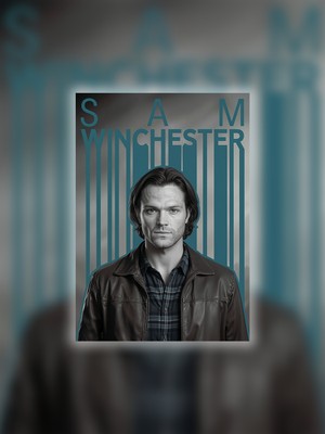 Tugo A4 Boyutunda Metal Sam Winchester Tablosu