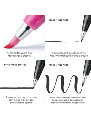 SES15C-S2X Brush Sign Pen Gök Mavisi, Fiber Kalem, Fırça Benzer Uç, 1 Adet