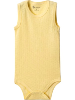 Aydogan's Sarı Askılı Body Zıbın 2-7 Yaş Çocuklar Için (1 Adet) Alttan Çıtçıtlı Özel Gereksinim