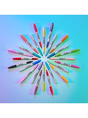 Glam Pop Kalıcı Markörler, Kalın Ayrıntılar Için Ince Nokta, Çeşitli Canlı Renkler | 12 Keçeli Kalem