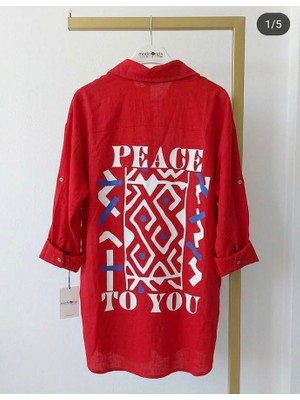 See More Italyan Keten Tunik Gömlek Kimono