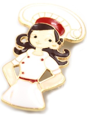 Aydogan's Aşçı Broş - Beyaz