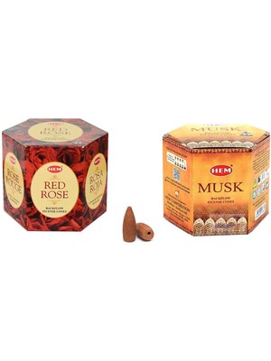 Aydogan's 10 Adet Geri Akış Backflow Şelale Tütsü Konisi Tütsü Back Gül Musk