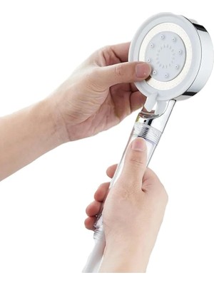 Home 5 Fonksiyonlu Filtreli Duş Başlığıü,filtreli El Duşu,banyo ve Duşa Kabin Için Handshower,temizlenebilir Filtre,spa Etkili Duş Başlığı (Beyaz)